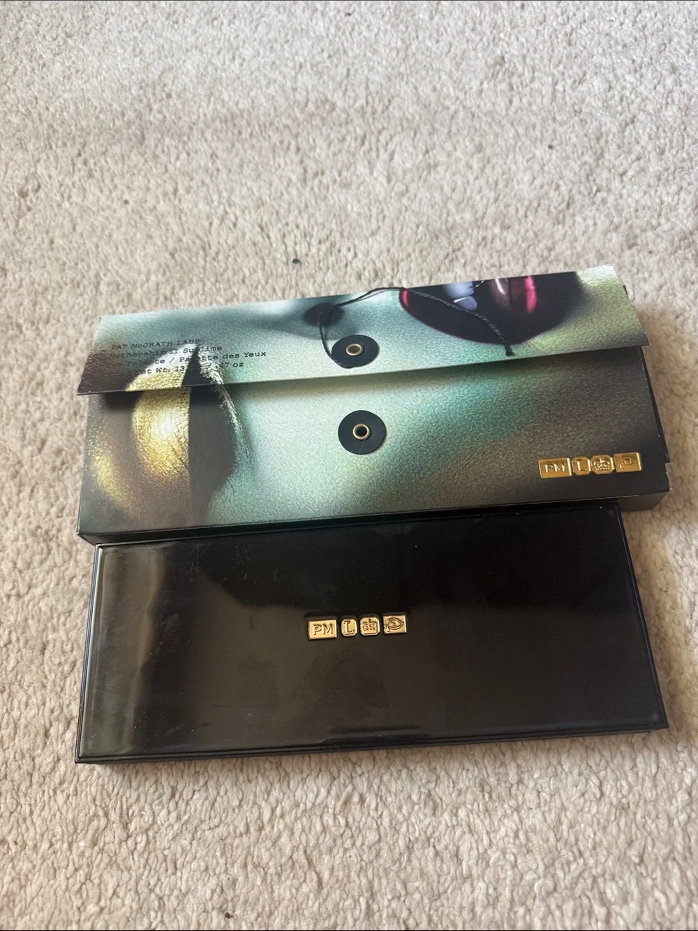 Pat McGrath Luxe Eyeshadow Palette — Pink, Gold, Green, White, Black